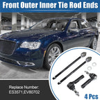 Set of 4 Tie Rod End Links for Dodge Challenger Charger (2015–2023) ES3571