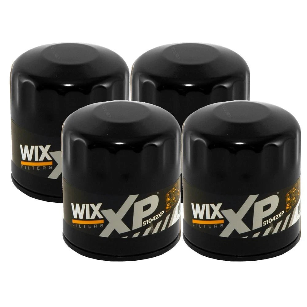 Set of 4 Wix XP Engine Motor Oil Filters for Caddy Chevy GMC Hummer Saab (StdAsp)