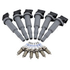 Set of 6 Ignition Coils & 6 Double Platinum Spark Plugs for BMW E90 E83 (2007–2013)