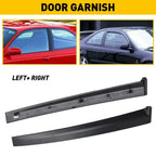 2X Door Garnish Trim Pillar Gloss Black for Honda Civic (1992–1995)