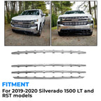 Chrome Grille Trim Molding Covers for Chevy Silverado 1500 LT RST (2019–2021)