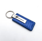 Leather Key Fob for 2021–2025 Ford Bronco Logo Carbon Fiber Style