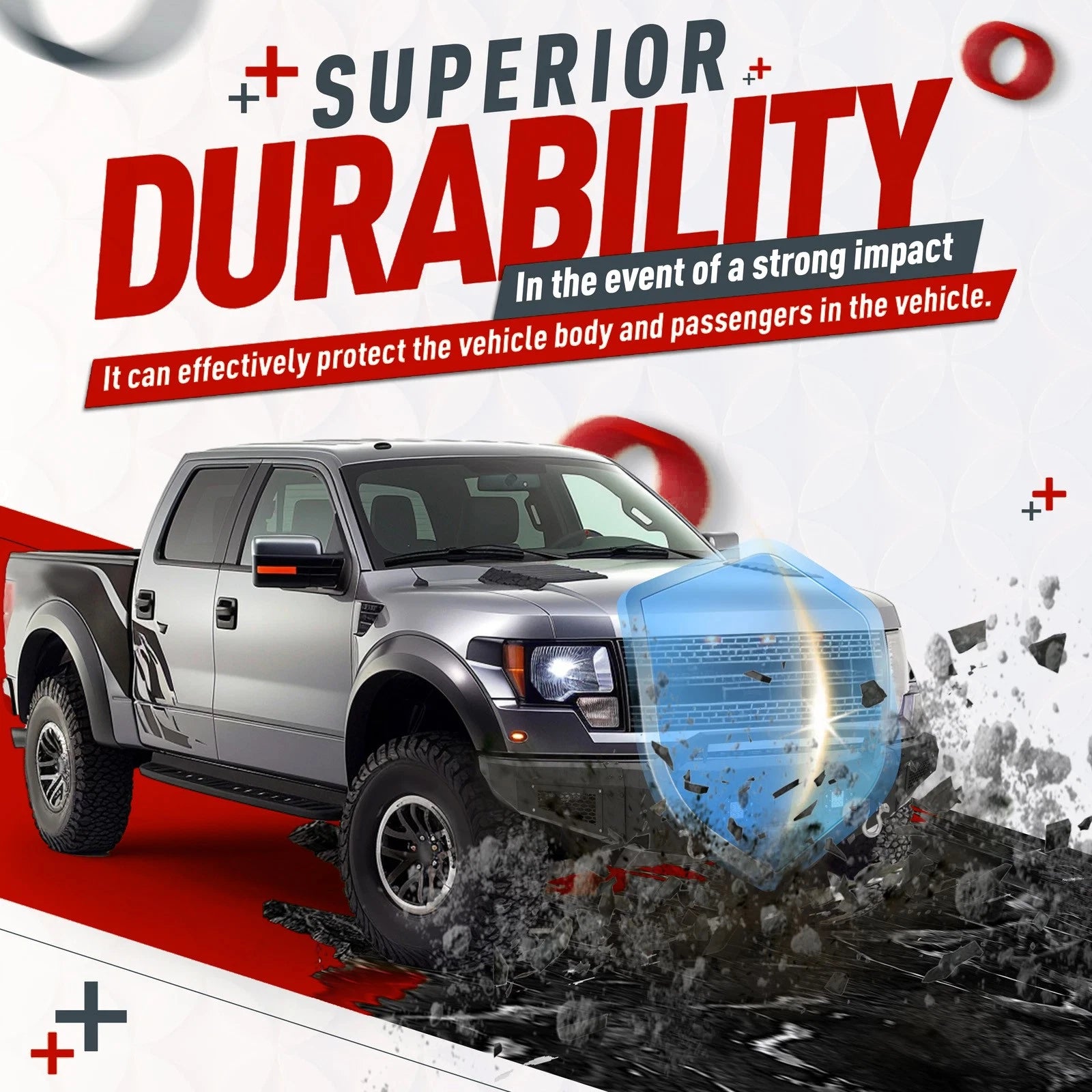 Off-road Front Bumper Assembly with Winch for Ford F150 SVT Raptor (2009-2014)