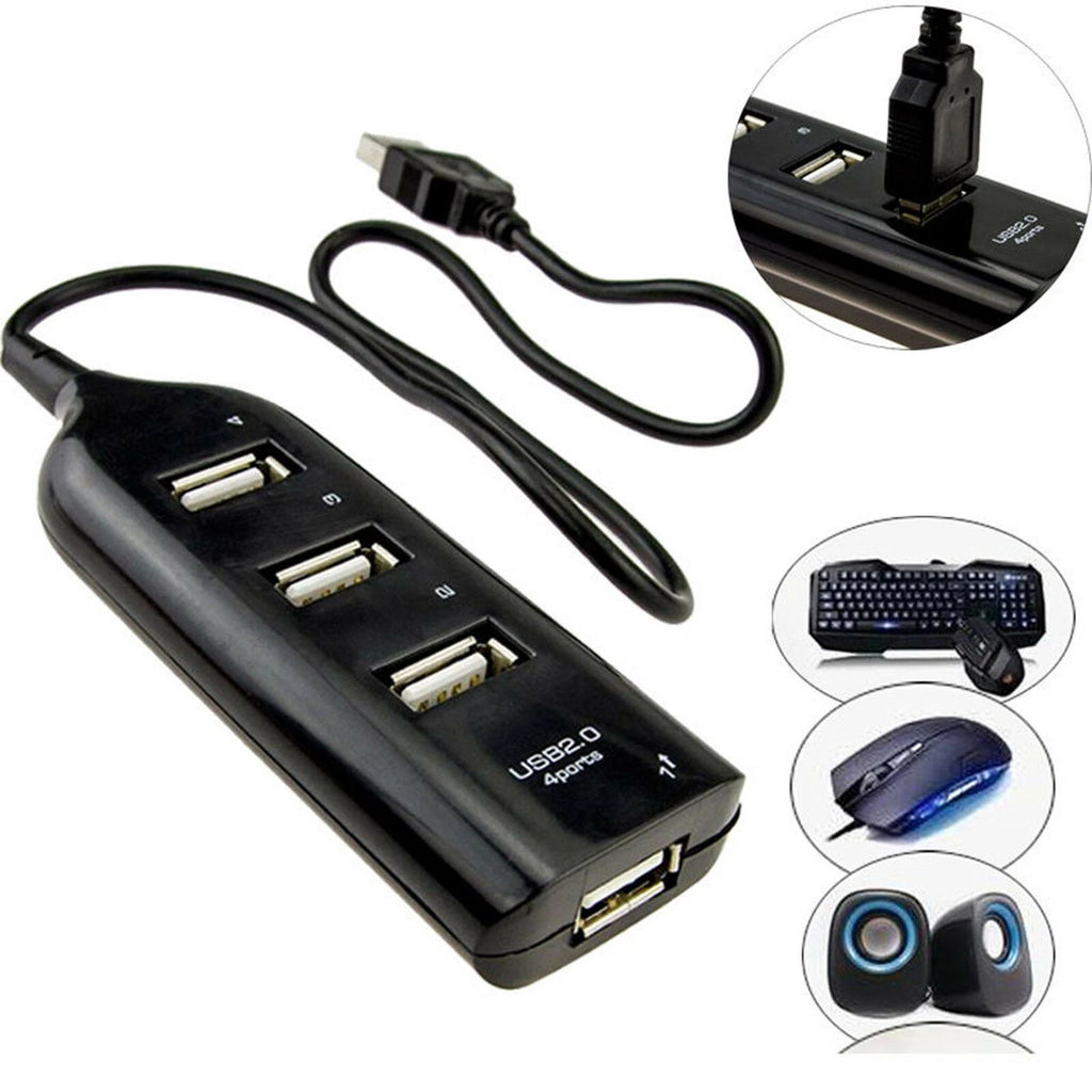 2x 2.0 USB High-Speed Multi HUB Splitter for Mac PC Laptop (2010-2016)