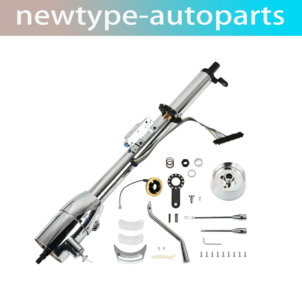 32" Tilt Steering Column w/ Key & Wheel Adapter for Hot Rod