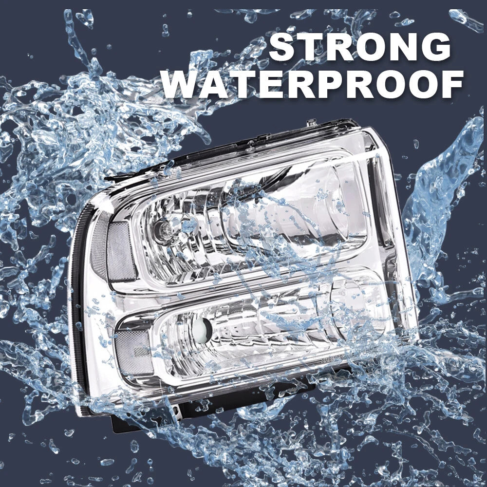 Chrome Headlights Conversion Kit for Ford Super Duty Excursion (1999–2004)
