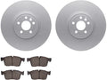 Front Brake Pad and Rotor Kit for Jaguar XE S (2017–2019) GW581FV