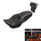 Driver Passenger Seat & Backrest Pad for Harley Touring Road Glide (2014–2023)