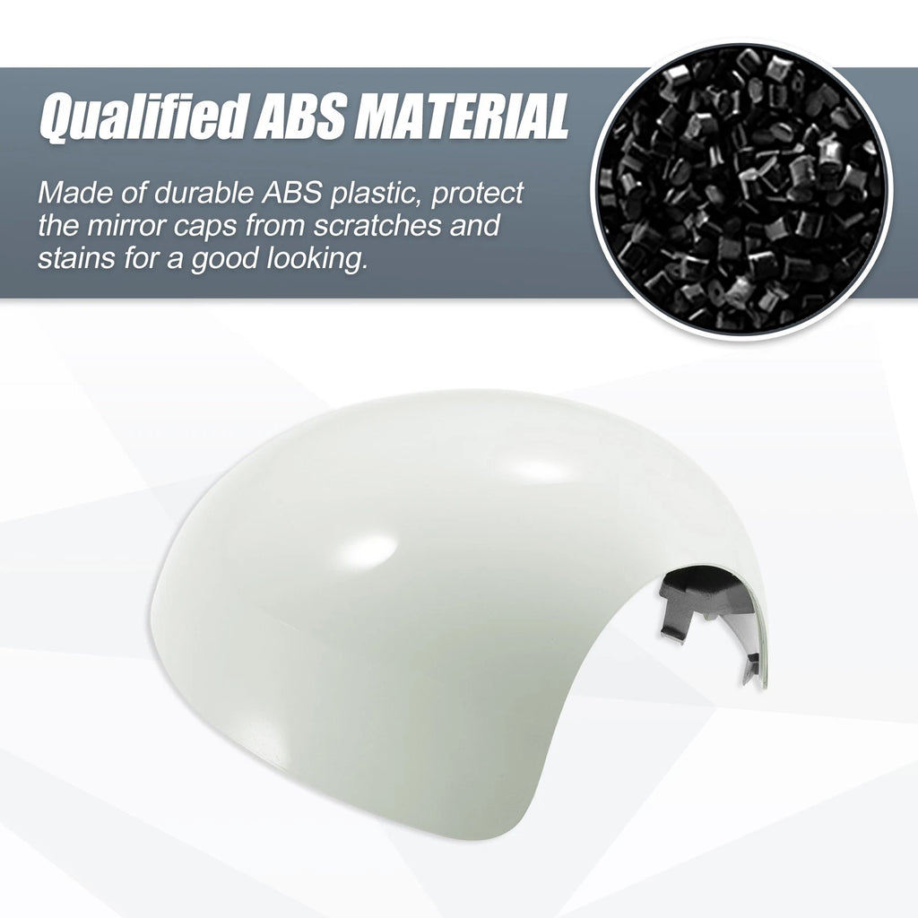 Right Side Mirror Cover White for BMW Mini Clubman R55, Cooper R56 (2007–2015)
