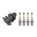 Set of 4 Hitachi Ignition Coils & NGK Platinum Spark Plugs for Aveo Optra Reno (2004–2011)