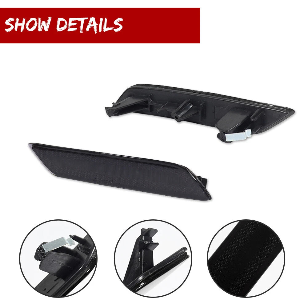 Smoke Bumper Reflector Set for Honda Civic (2013–2015)