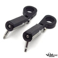 1.25" 32mm Black Skull Gear Foot Pegs for Harley Touring