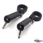 1.25" 32mm Black Skull Gear Foot Pegs for Harley Touring