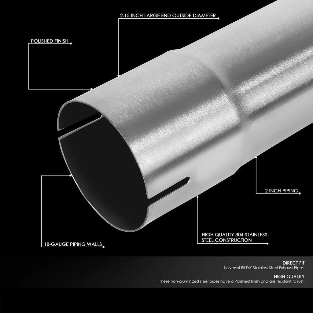 8pcs Stainless Steel Exhaust Tubing Pipe U-Bend Kit for DIY Projects