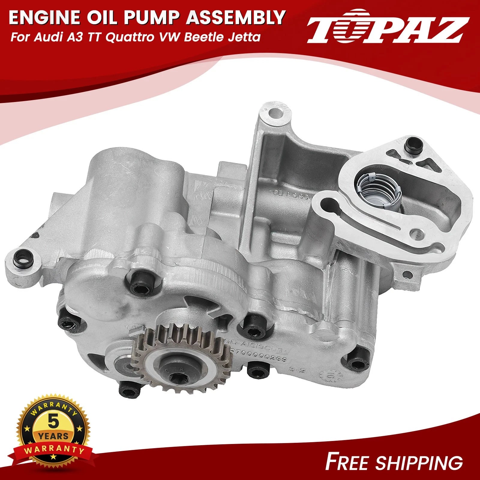 Engine Oil Pump Assembly for Audi A3 TT Quattro VW Beetle Jetta (2006–2015)
