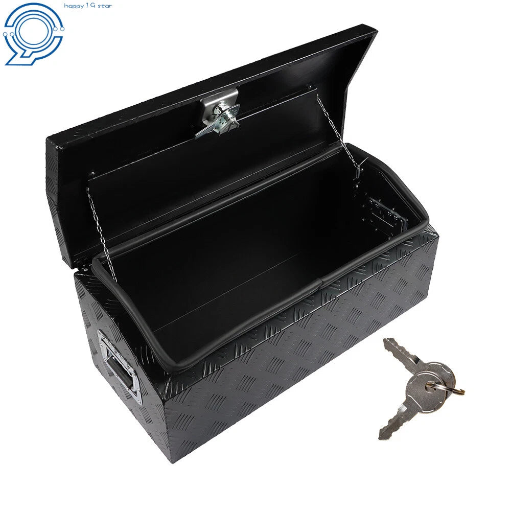 Aluminum Tongue Tool Box for Truck Pickup RV Trailer Bed Storage (30"x13"x13")