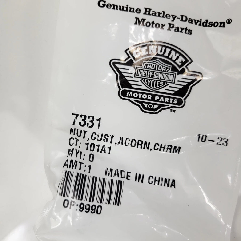Chrome Acorn Nut 7331 for Harley-Davidson