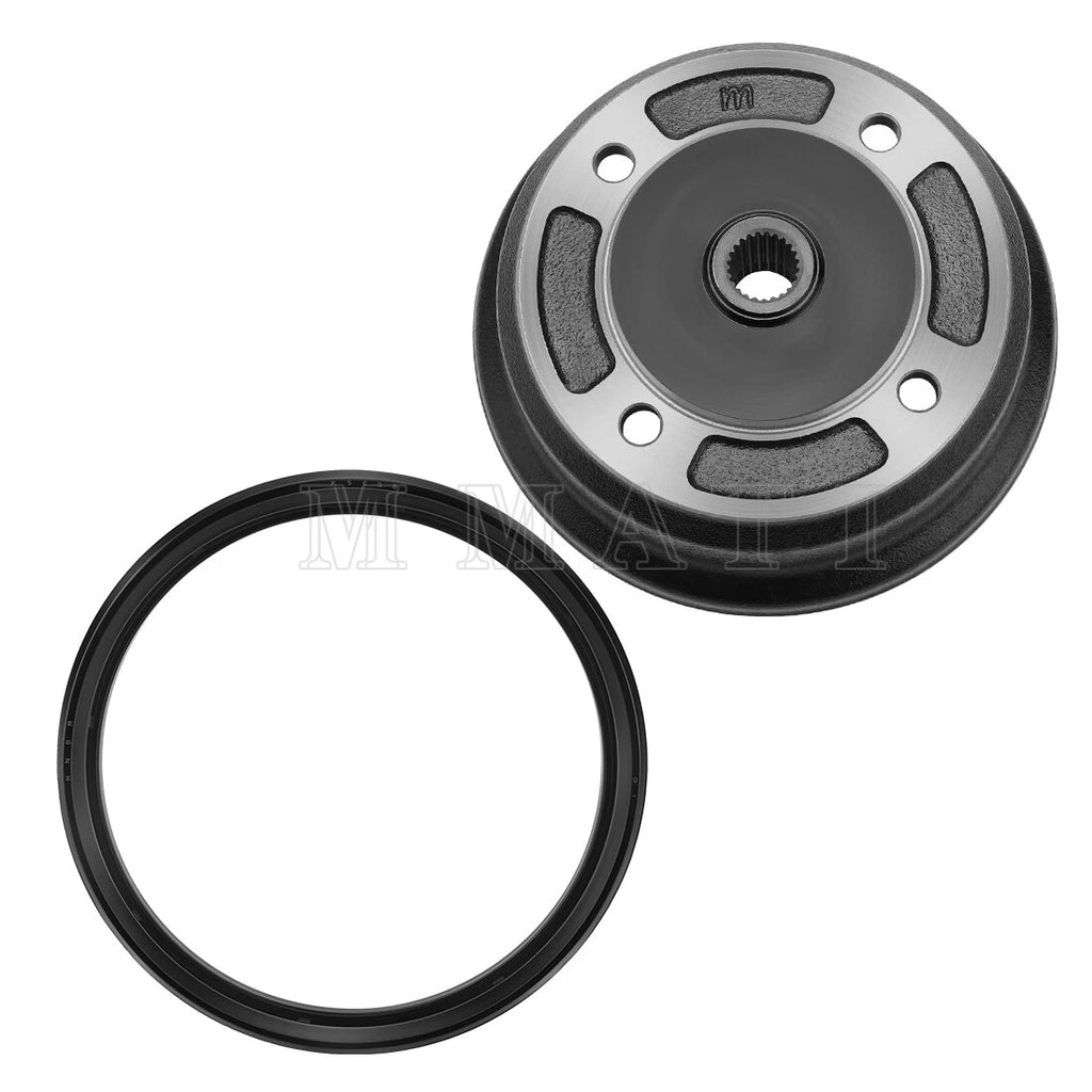 Rear Brake Drum Wheel Hub & Seal for Kawasaki Mule 4010 KAF620 KAF950 (2009–2024)