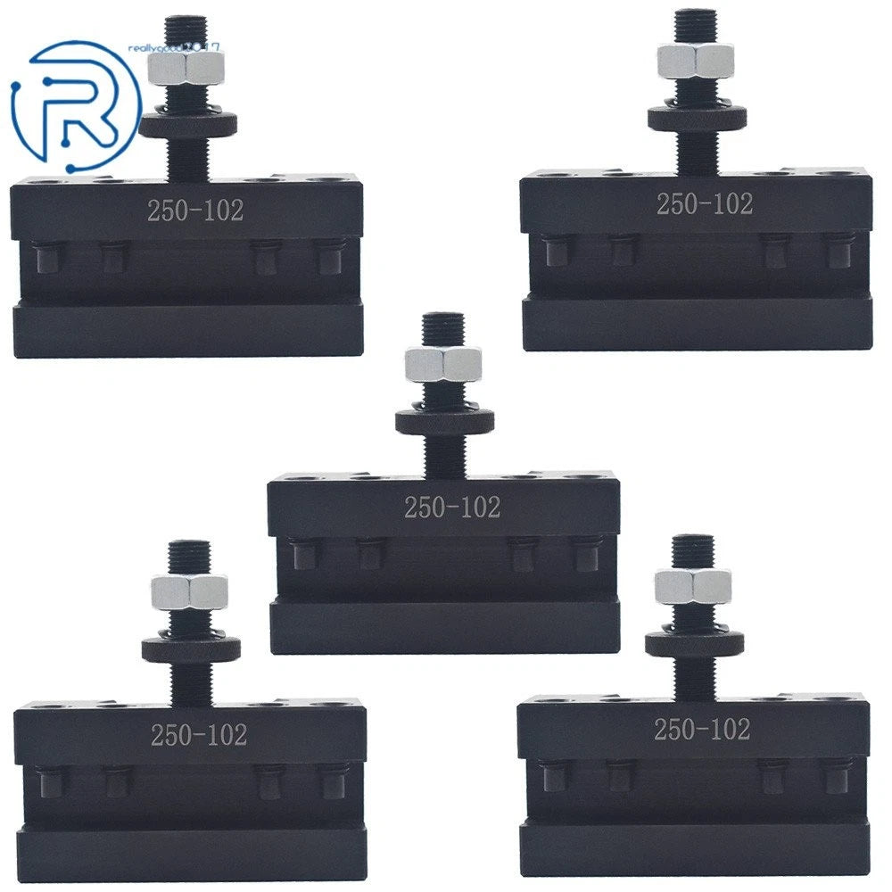 Set of 5 Quick Change Tool Post Boring Turning Holders for Lathe 6-12"
