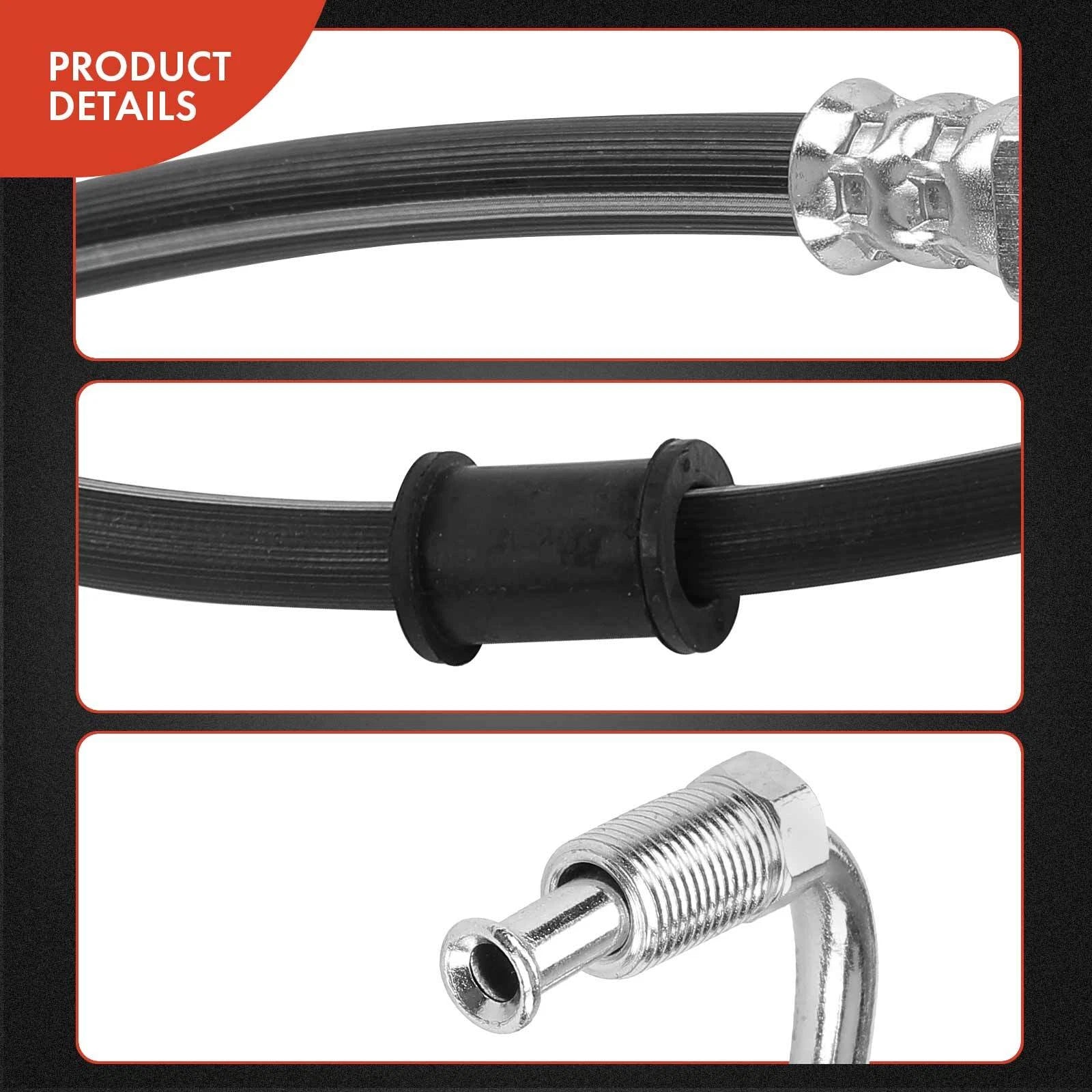 2X Front Brake Hydraulic Hose for Ford F-650 F-750 (2002–2015)