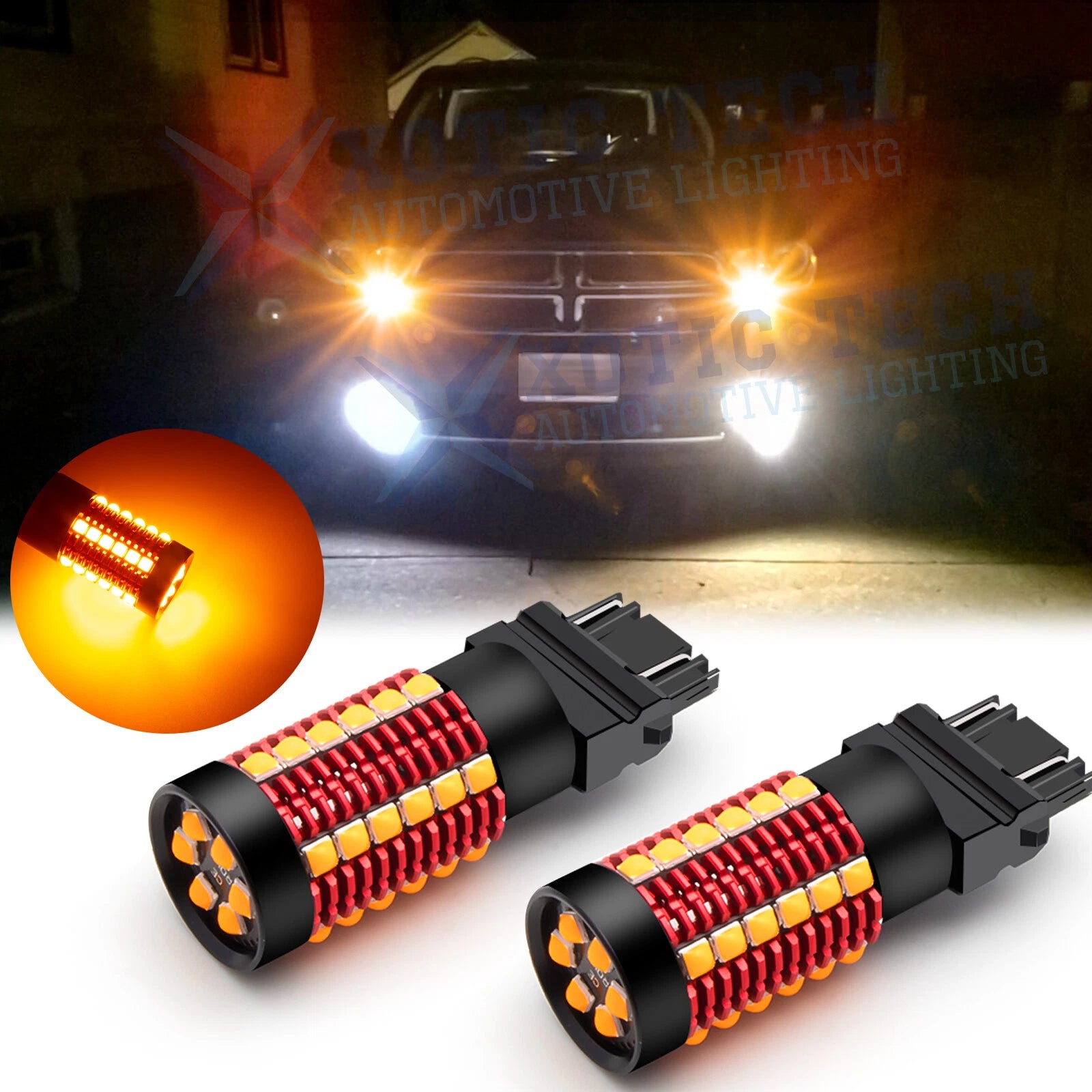 CANbus 3157 LED Front Turn Signal Bulb for Dodge Ram 1500 (2002–2024)