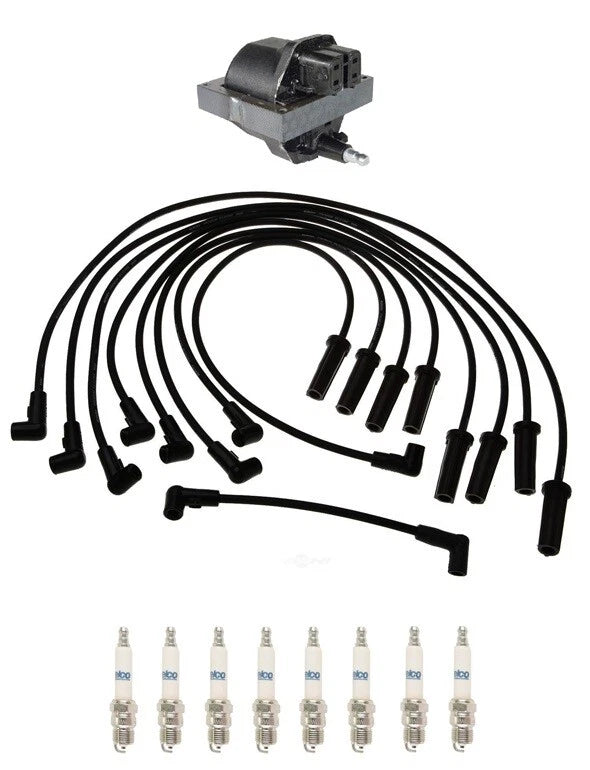 Ignition Wires & Spark Plugs Kit for Chevrolet C2500 G30 P30 K3500 (1990–1999)
