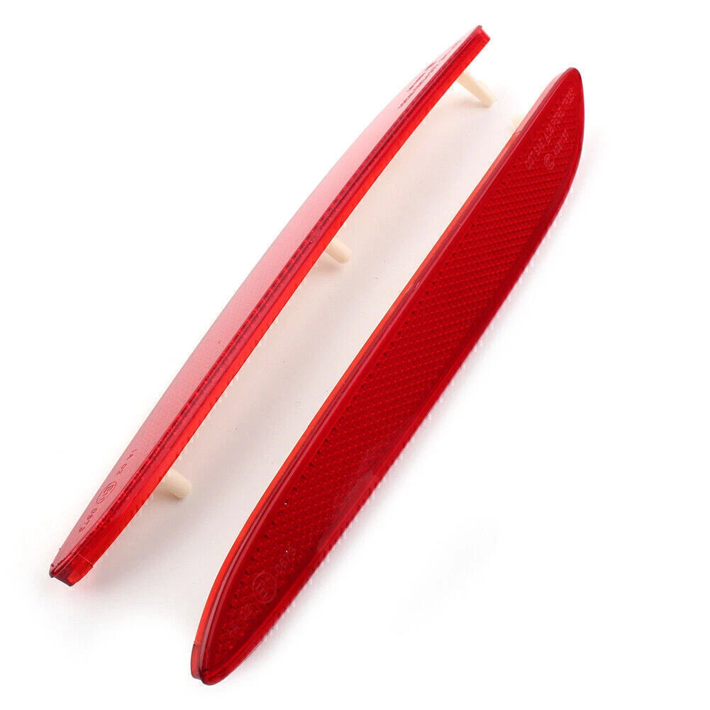 1 Pair Rear Bumper Trim Side Reflector for Jaguar XJ (2010–2017) Red