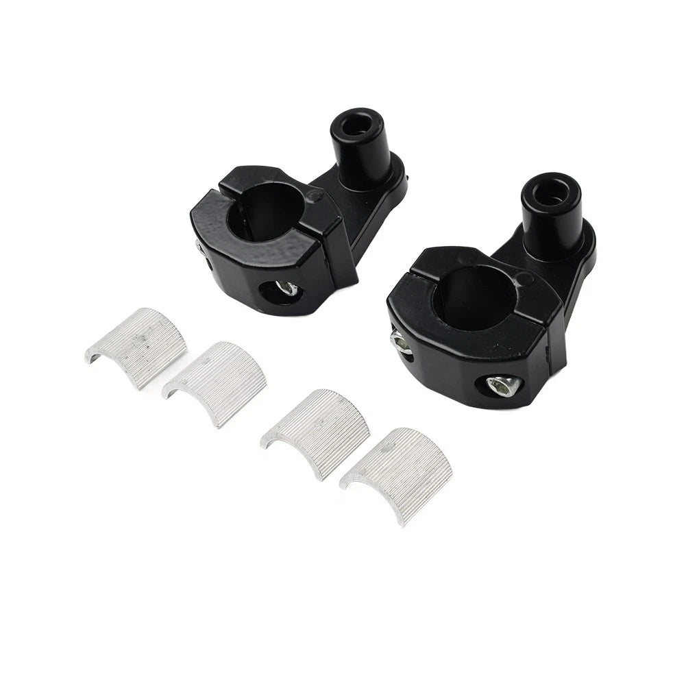 Handlebar Mount Clamps Riser for Motorcycle (7/8" to 1-1/8", 22mm to 28mm)