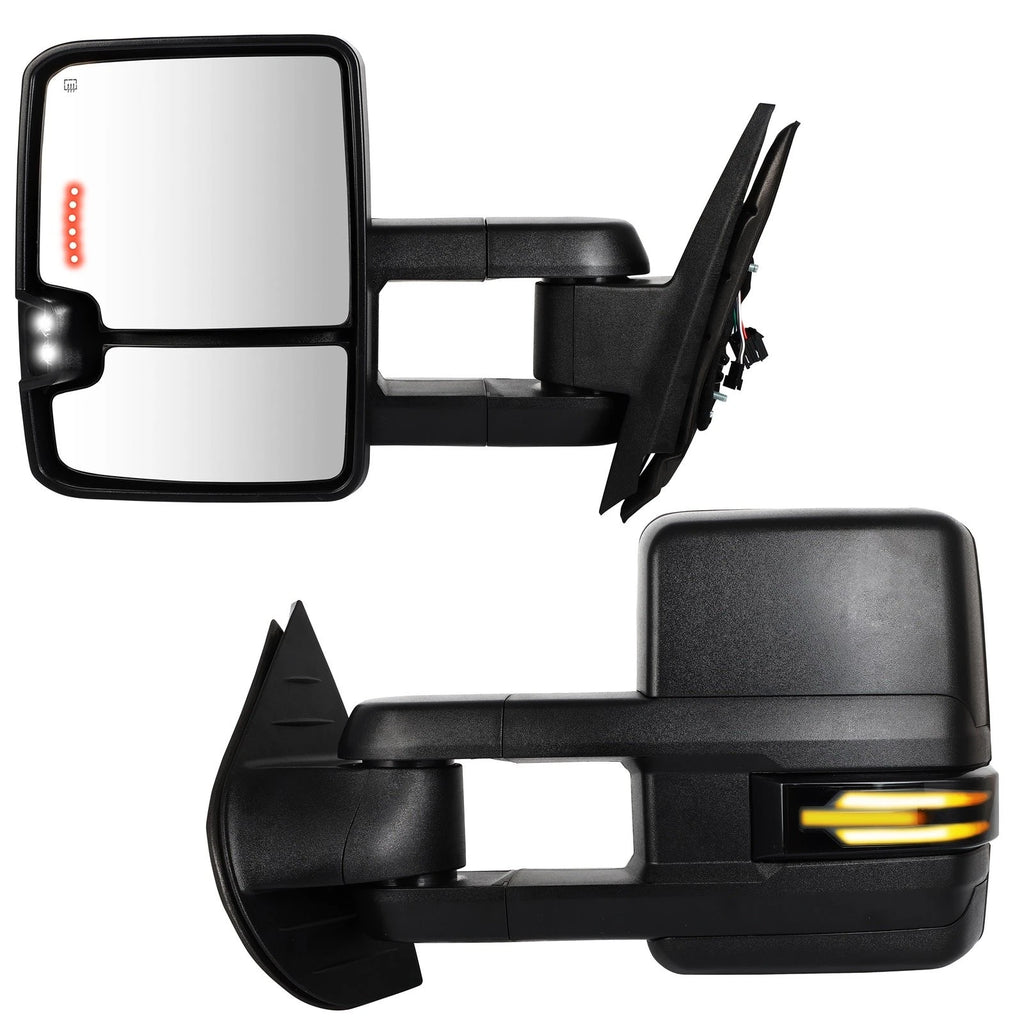 Power Heated Signal Tow Mirrors for Chevy Silverado GMC Sierra (2007–2013)