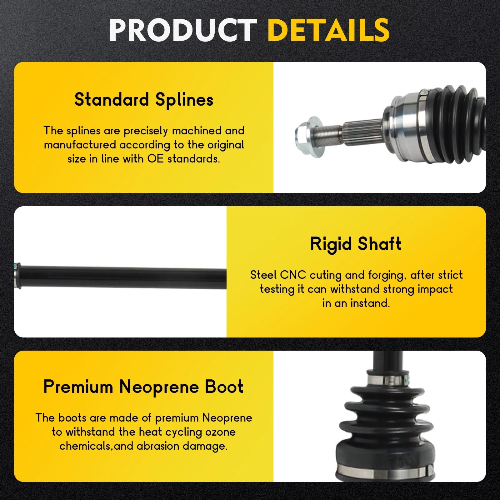CV Axle Shaft Assembly Front Right for Scion iA, Toyota Yaris iA (2016–2017)