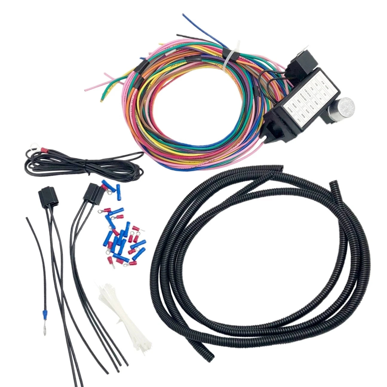 Universal 14 Fuse 12-14 Circuit Wire Harness for GXL Race XL (No Years)