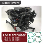 Set of 4 Intake Plenum Gaskets for Mercruiser 7.4L 454 & 8.2L 502 V8 (805522A1)