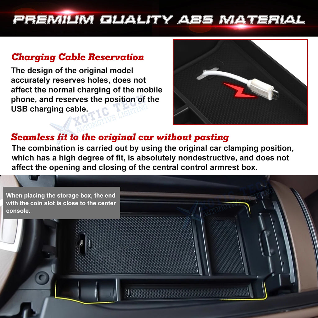 Armrest Box Extra Storage Organizer for Mercedes-Benz E-Class (2017-2020)