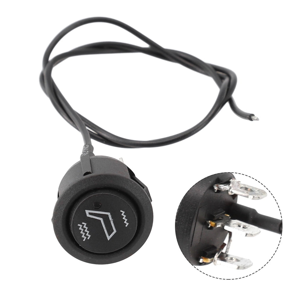Heated Seat Switch for Car (12V) - 3Pin Round Rocker Control