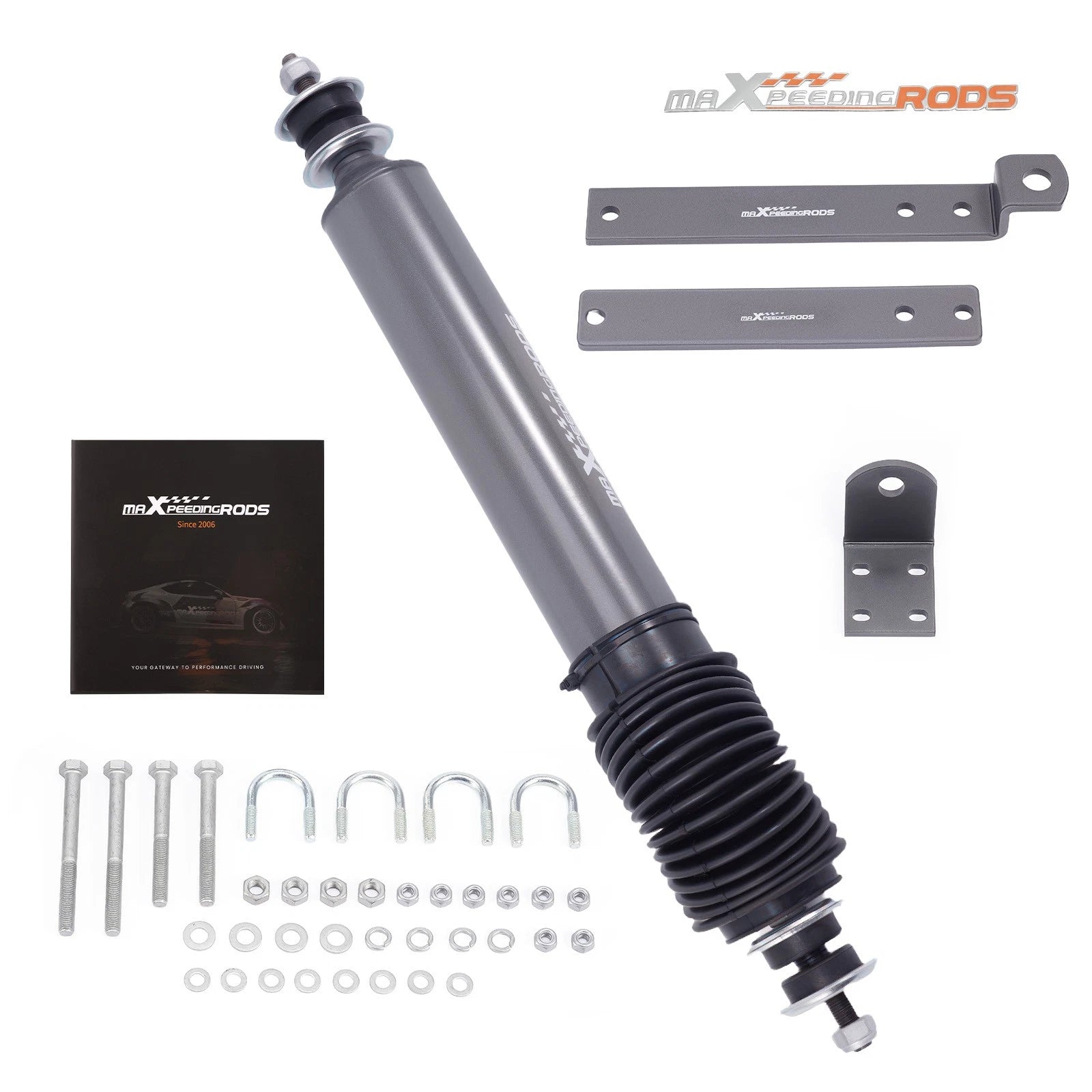 Off-Road Steering Damper for Ford Ranger (1991–1997) 18mm Rod, Dust Cover
