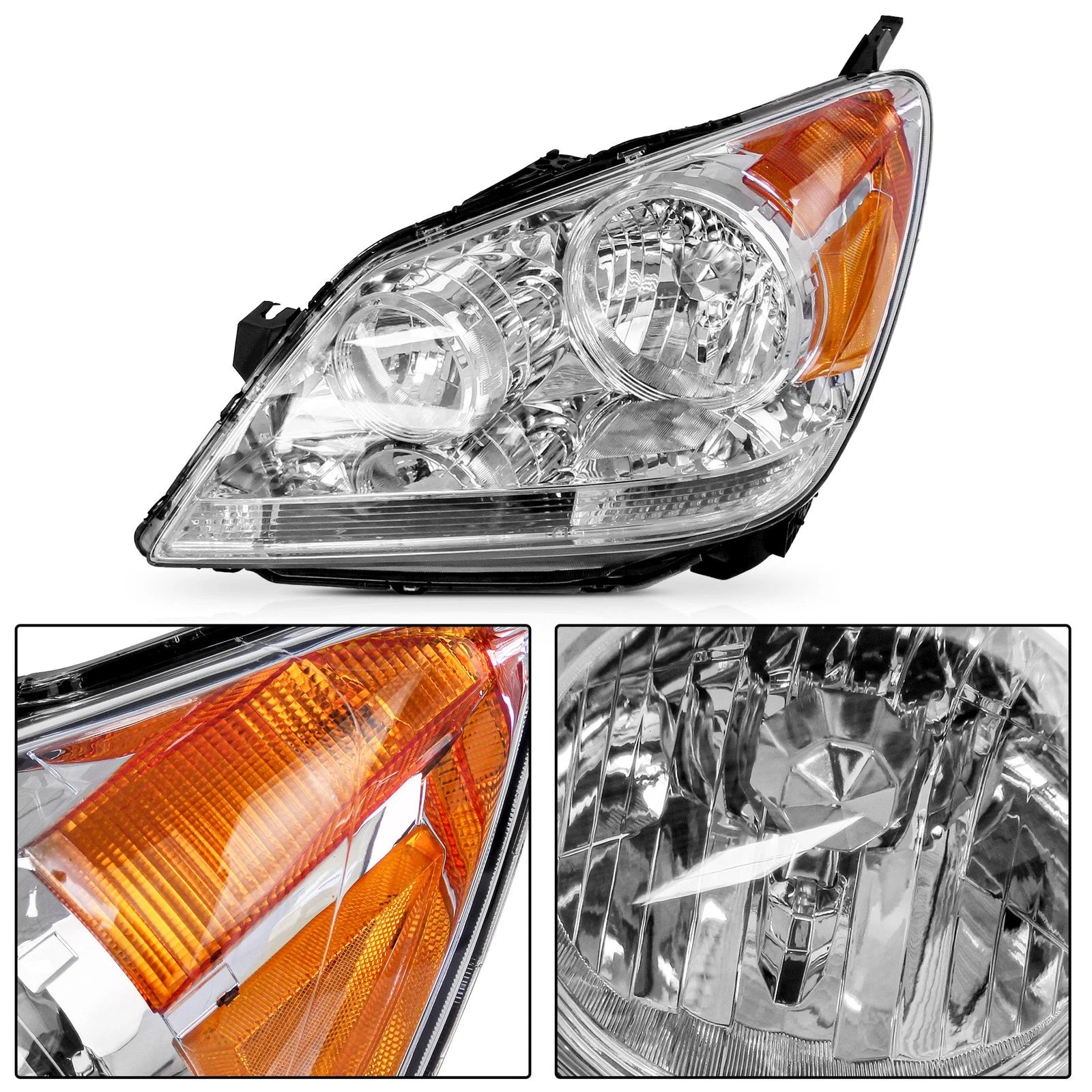Set of 2 Headlight Assemblies for Honda Odyssey (2005–2007)
