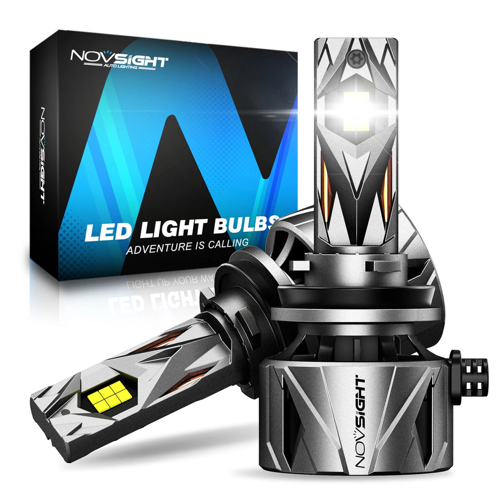 2X LED Headlight Bulbs H11 H9 H8 for NOVSIGHT (60000LM, 240W)