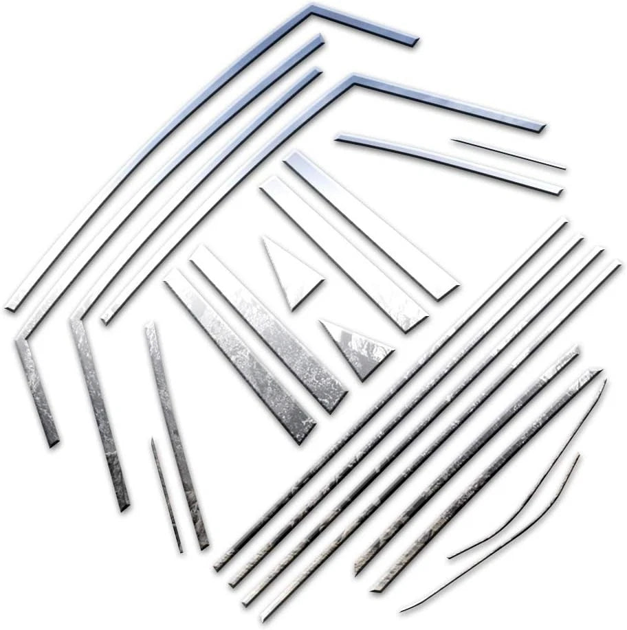 Luxury FX Stainless Window Package Kit with Posts and Sill for Toyota Prius V (2012–2017)