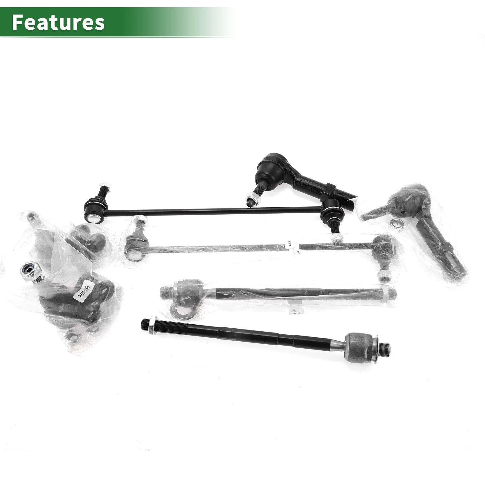 8 Pcs Suspension Kit for GMC  - Inner Outer Tie Rod Ends, Sway Bar Link, Ball Joint