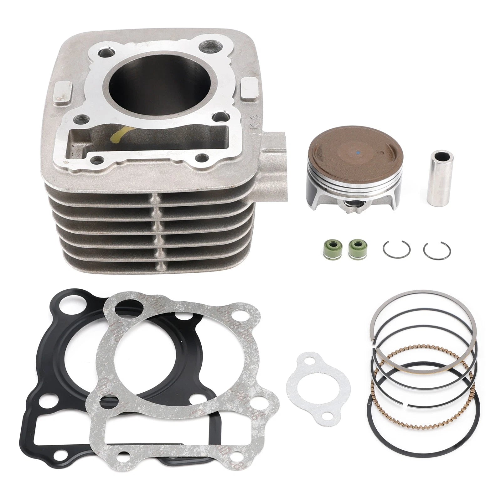 Top End Kit with Cylinder Block Piston Gaskets for Kawasaki KLX140 KLX150 (2008–2026)