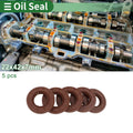 Set of 5 Oil Seals FKM Rubber 22x42x7mm for Automotive Applications