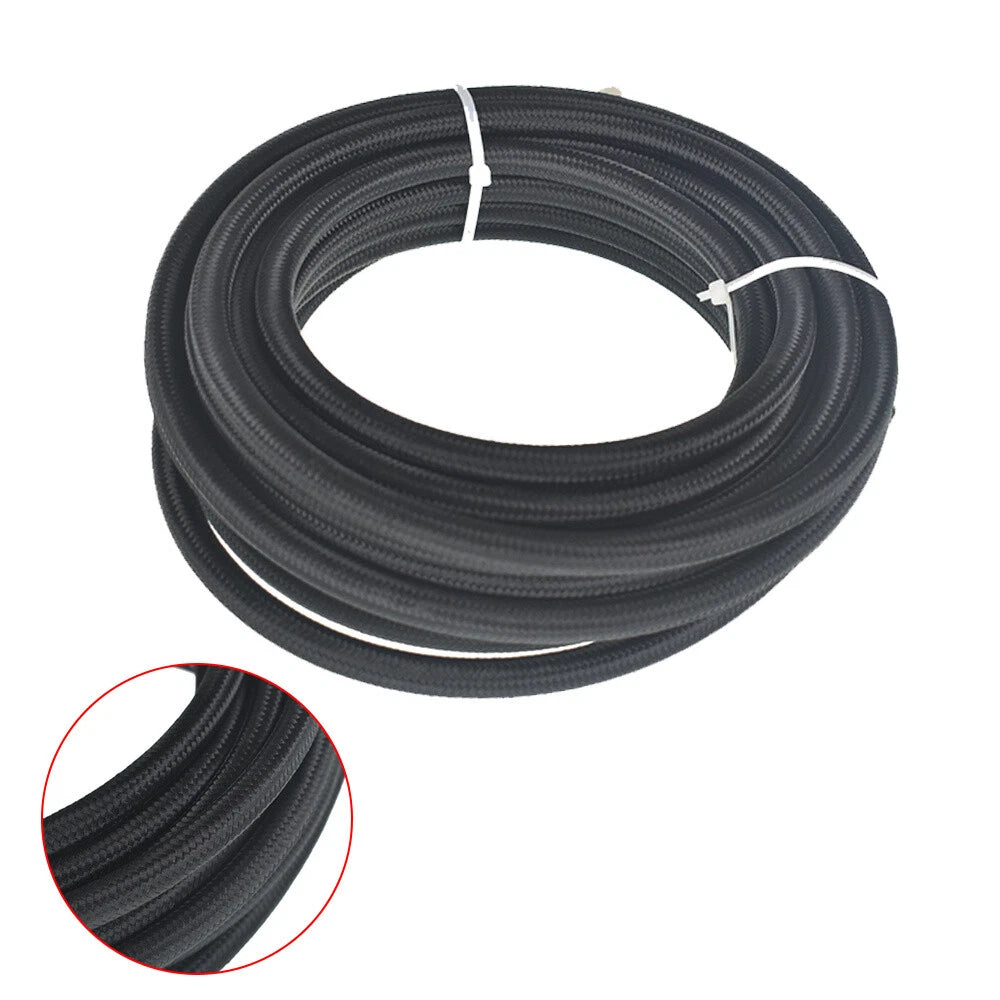 Braided Fuel Hose Line Kit 6AN Swivel Fittings 20FT for Automotive