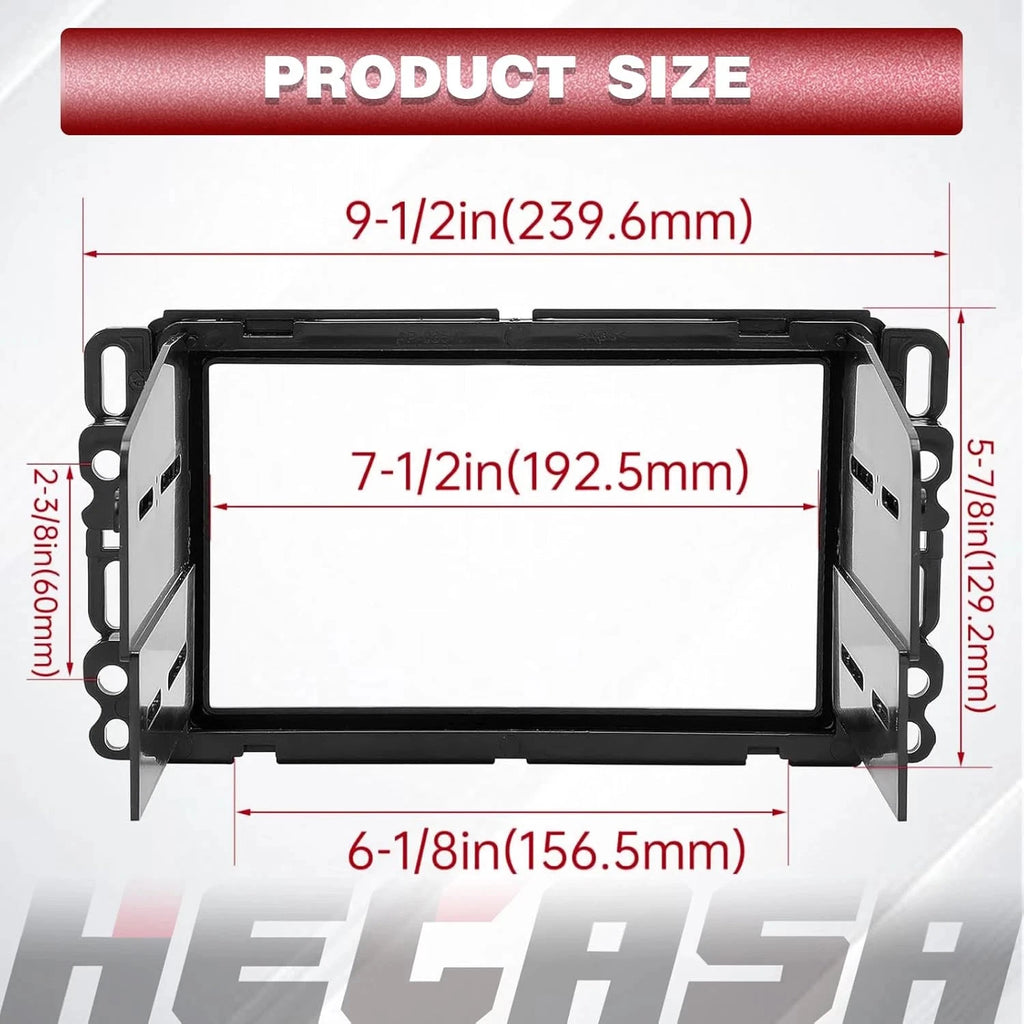 2X 2Din Dash Kit Harness for GMC Sierra (2007–2014) & Suzuki XL-7 (2007–2009)