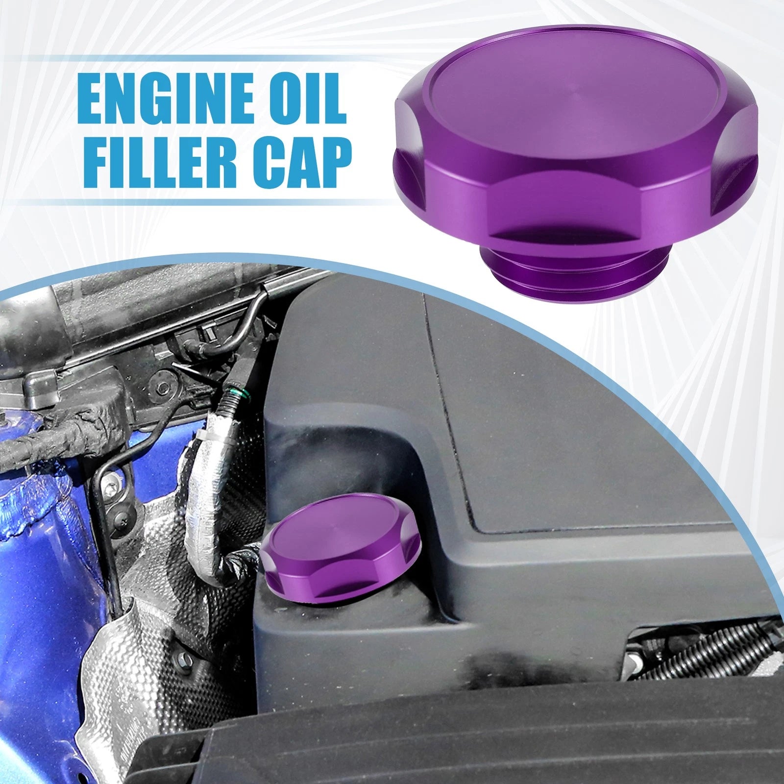 Oil Filler Cap for Nissan Most Models (Modified, Purple)