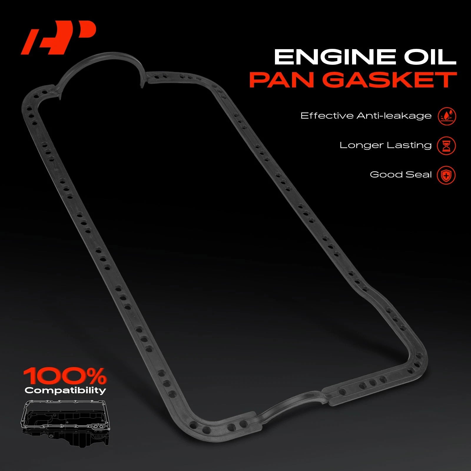 Engine Oil Pan Gasket for Ford Ranger Bronco II (1986–1990)