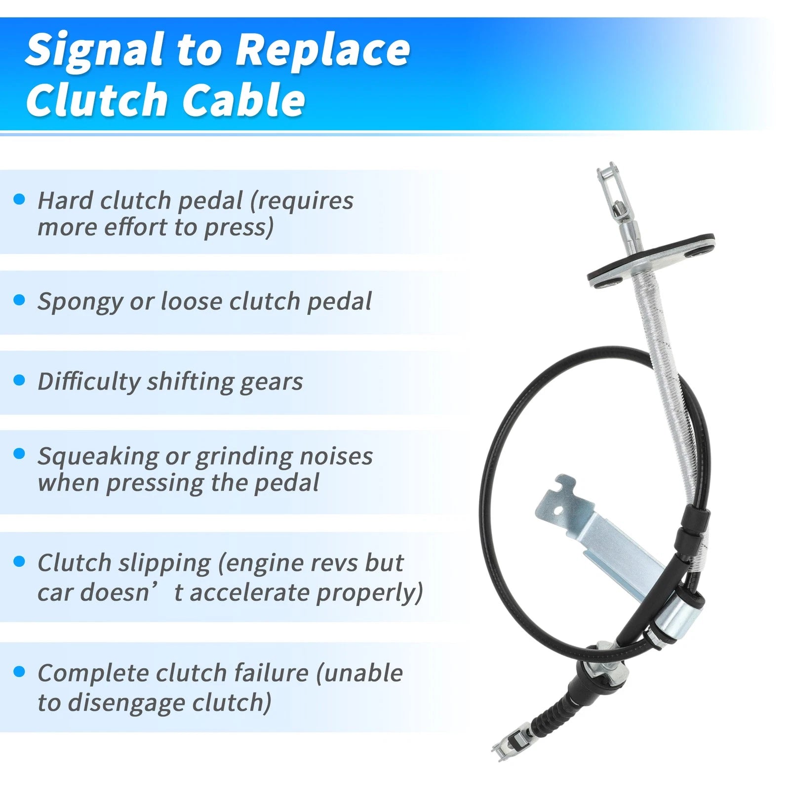 Clutch Cable No.41510-0X910 for Hyundai i10 (2007–2013) 1.0L 1.2L G3LA G4LA