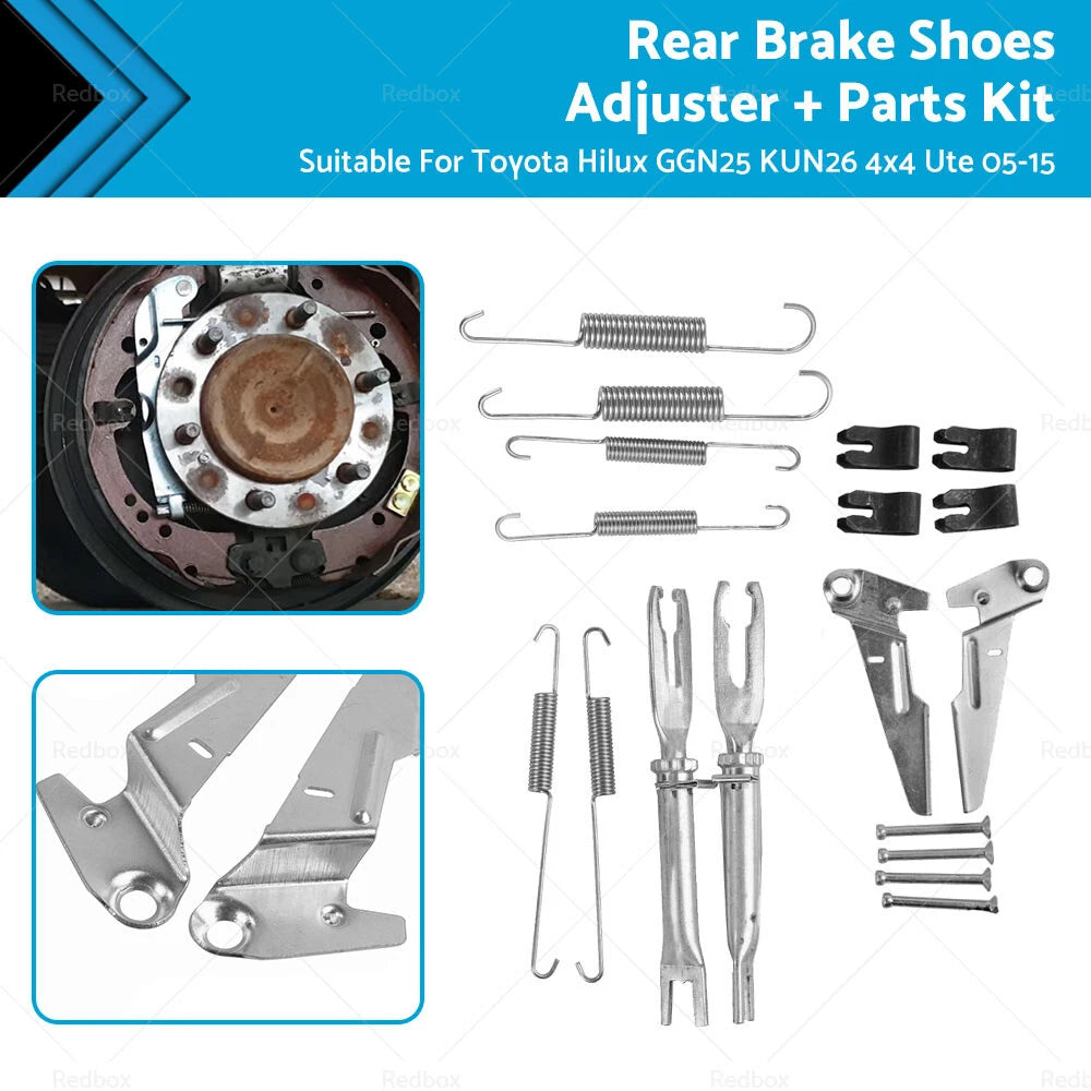 Rear Brake Shoes Adjuster Kit for Toyota Hilux GGN25 KUN26 (2005–2015)