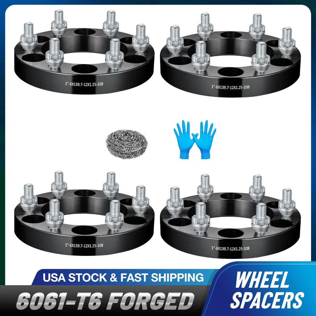 Set of 4 Wheel Spacers 1 Inch 6x5.5 for Nissan Titan Frontier Pathfinder