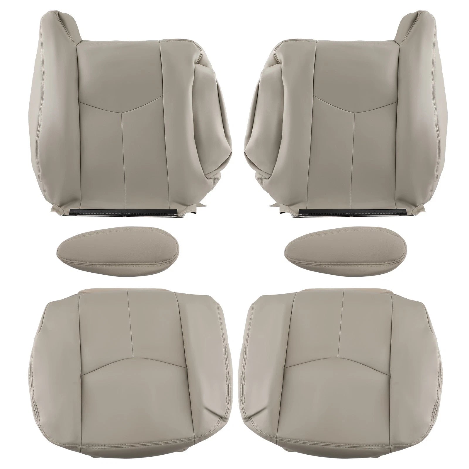 Set of 6 Leather Seat Covers for Chevy Tahoe GMC Yukon (2003–2006)