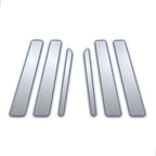 6Pc Triple Chrome Pillar Side Trim Covers for Volkswagen Phaeton (2002–2008)